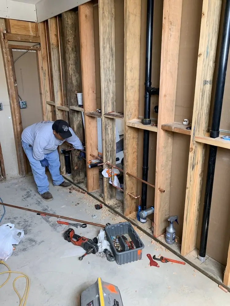 Commercial rough-in plumbing for Water Heater Replacement in Sterling City